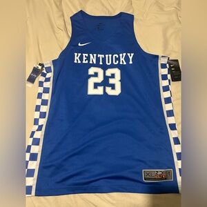 Nike Blue Kentucky Jersey with White Details